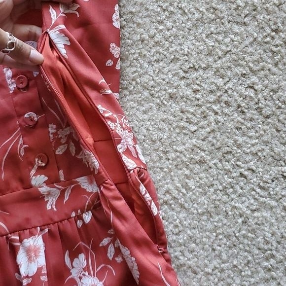 NWT Walter Baker Cara Floral Colorblock Dress - L - Picture 7 of 11